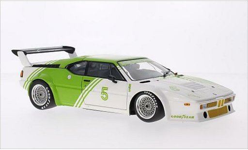 Bmw M1 1980 1/18 Minichamps E26 bianco/verde No.5 modellini auto