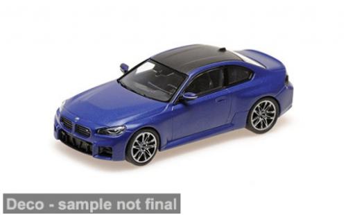 Modellini auto Bmw M2 blau/schwarz 2023 1/43 Minichamps