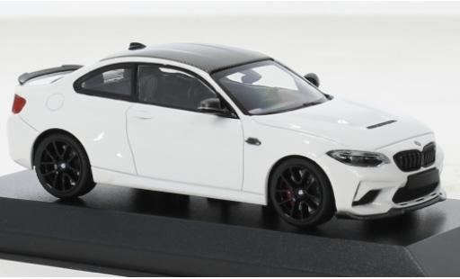 Bmw M2 1/43 Minichamps CS weiss 2020 1:43 modellino in miniatura