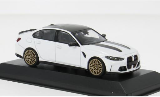 Bmw M3 1/43 Minichamps CS weiss/schwarz 2023 1:43 modellino in miniatura