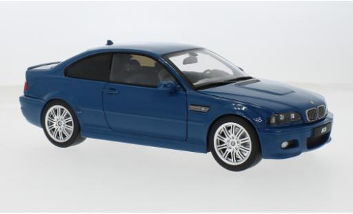 Bmw M3 1/18 Norev CSL E46 blau 1:18 modellino in miniatura