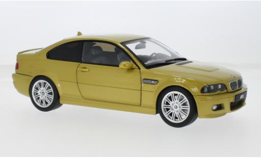 Bmw M3 1/18 Norev CSL E46 gold 1:18 modellino in miniatura