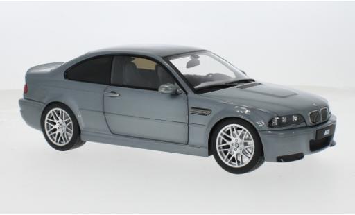 Bmw M3 1/18 Norev CSL E46 grau 1:18 modellino in miniatura