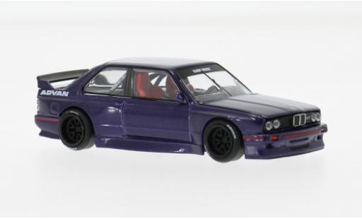 Bmw M3 1/64 Mini GT (E30) Kaido GT V2 violett 1989 1:64 modellino in miniatura