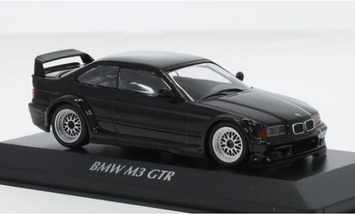 Bmw M3 1/43 Maxichamps (E36) GTR schwarz 1:43 modellino in miniatura