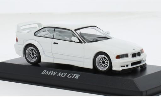 Bmw M3 1/43 Maxichamps (E36) GTR weiss 1:43 modellino in miniatura