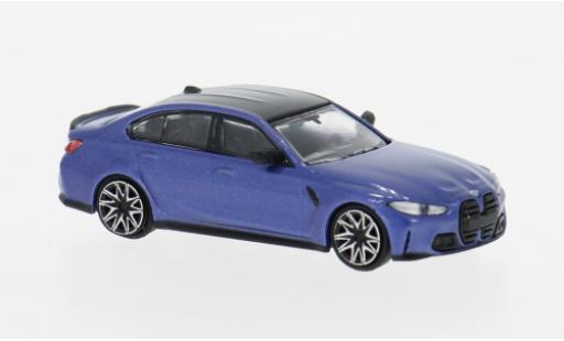 Bmw M3 1/87 Minichamps (G80) blau 2020 1:87 modellino in miniatura
