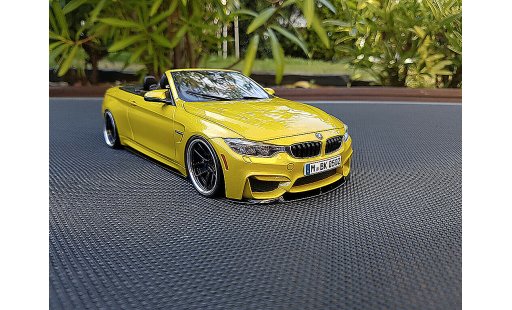 Bmw M4 Cabriolet 1/18 Paragon F83 giallo M performance modellini auto