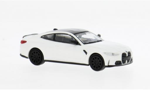 Bmw M4 1/87 Minichamps (G82) weiss 2020 1:87 modellino in miniatura