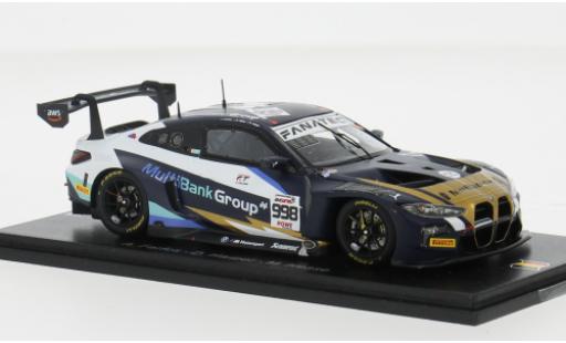 Bmw M4 1/43 Spark GT3 #998 1:43 modellino in miniatura