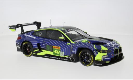 Modellini auto Bmw M4 gt3 EVO 1812 km Qatar 2025 Team WRT #46 V.Rossi/A.Al Harthy 1/18 Minichamps