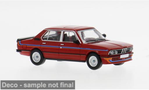 Bmw M535 1/87 PCX87 i (E12) rot/Dekor 1980 1:87 modellino in miniatura