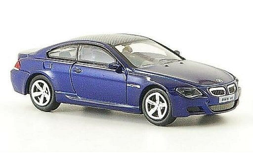 Bmw M6 Coupe 1/87 Ricko E63 blu 2006 modellini auto