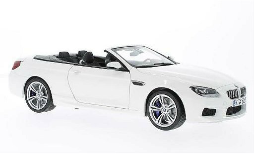 Bmw M6 Cabriolet 1/18 Paragon F12 M bianco modellini auto