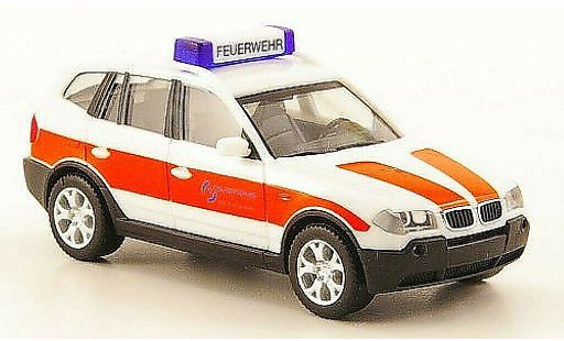 Bmw X3 E83 1/87 Herpa ELW Werksvigili del fuoco Salzgitter AG modellini auto