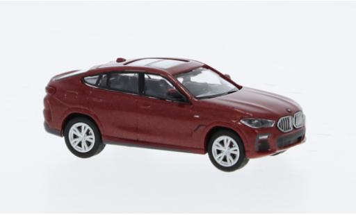 Bmw X6 1/87 Minichamps rot 1:87 modellino in miniatura