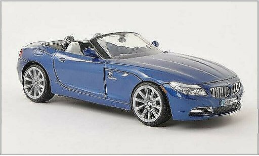 Bmw Z4 roadster 1/24 Motormax E89 metallicoo blu 2010 modellini auto