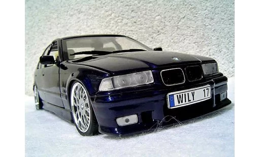 Bmw 325 kit m3 1/18 Ut Models E36 berline tds blu metallized modellini auto