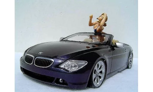 Bmw 645 Cabriolet 1/18 Welly E64 ci pneus tailles basses modellini auto