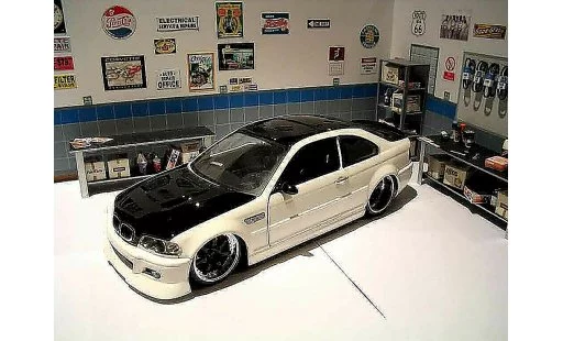Bmw M3 ac schnitzer 1/18 Jada Toys E46 nero & white modellini auto