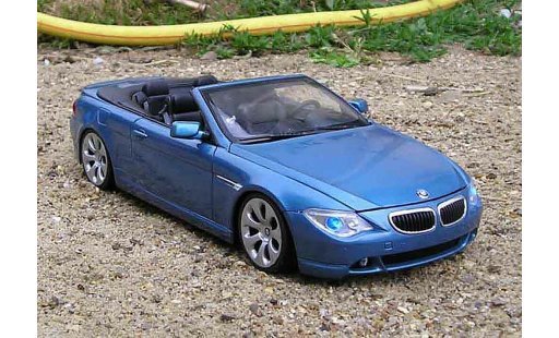 Bmw 645 Cabriolet 1/18 Welly E64 ci tuning modellini auto