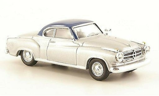 Borgward Isabella coupe 1/87 Herpa grigio/blu modellini auto