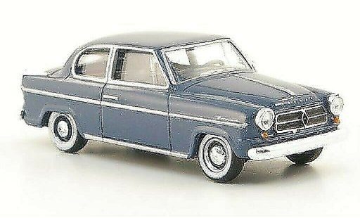 Borgward Isabella berline 1/87 Herpa blu-grigio 1954 modellini auto