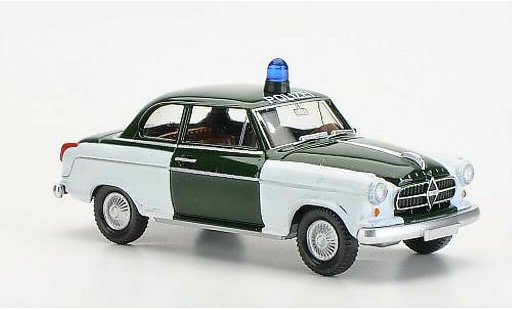 Borgward Isabella police 1/87 Wiking Polizia verde/bianco modellini auto