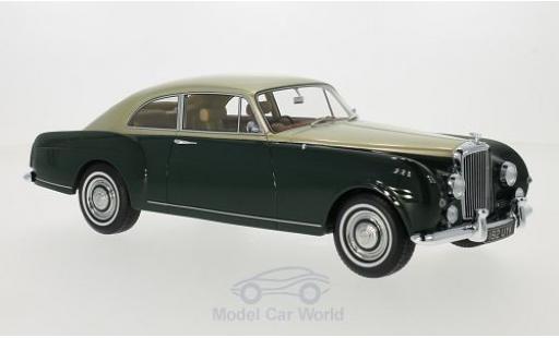 Bentley S1 1/18 BoS Models Continental Mulliner Sports Saloon verde/gold RHD 1956 modellino in miniatura