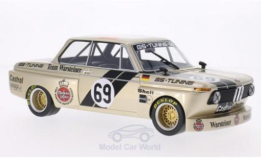 Bmw 2002 1/18 BoS Models Gr.2 No.69 GS Tuning Warsteiner DRM 1975 J.Obermoser modellino in miniatura