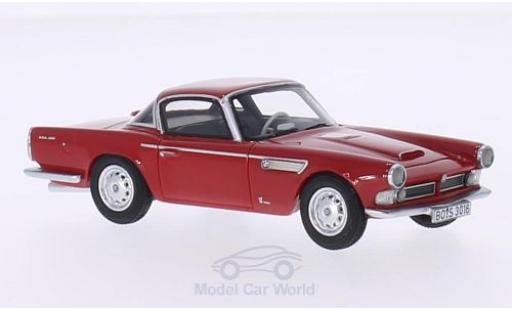 Bmw 3200 1/43 BoS Models Michelotti Vignale rosso 1959 modellino in miniatura