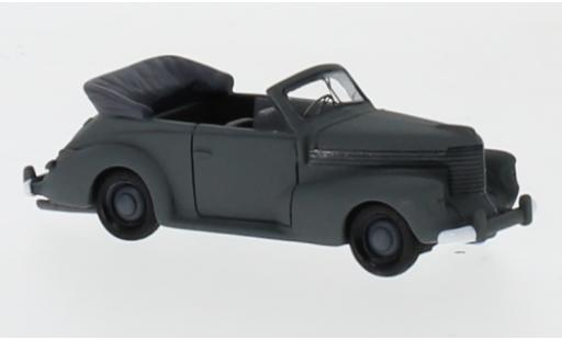 Opel Capitaine 1/87 BoS Models BoS-Models cabriolet grigio mat Wehrmacht 1940 modellino in miniatura