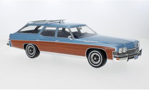Buick Estate 1/18 BoS Models Wagon metallise blau/Holzoptik 1974 1:18 modellino in miniatura