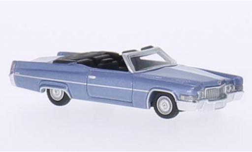 Cadillac Deville 1/87 BoS Models DeVille Convertibile metallico blu 1970 modellino in miniatura