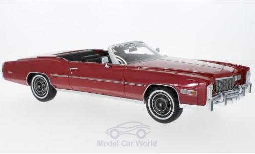 Cadillac Eldorado 1/18 BoS Models Convertibile metallico rosso 1976 modellino in miniatura