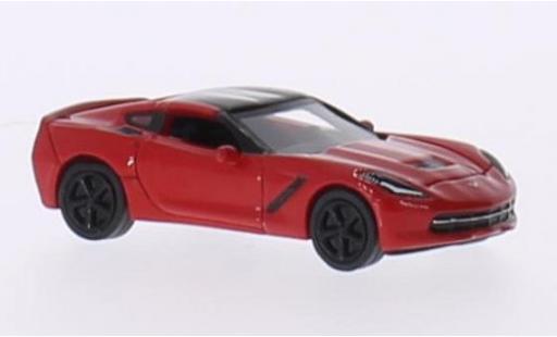 Chevrolet Corvette 1/87 BoS Models (C7) Stingray rosso/nero 2013 modellino in miniatura