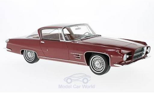 Chrysler Dual Ghia 1/18 BoS Models L 6.4 Coupe metallico rosso 1960 ohne Vitrine modellino in miniatura