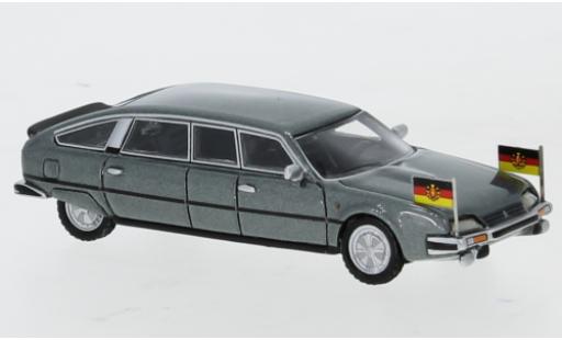 Citroen CX 1/87 BoS Models Nilsson metallico grigio 1985 DDR-Staatslimousine avec Standarten modellino in miniatura