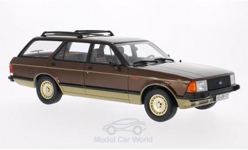 Ford Granada 1/18 BoS Models MKII Turnier metallico marroneee/gold 1980 modellino in miniatura