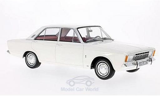 Ford Taunus 1/18 BoS Models 17M (P7a) bianco 1967 modellino in miniatura