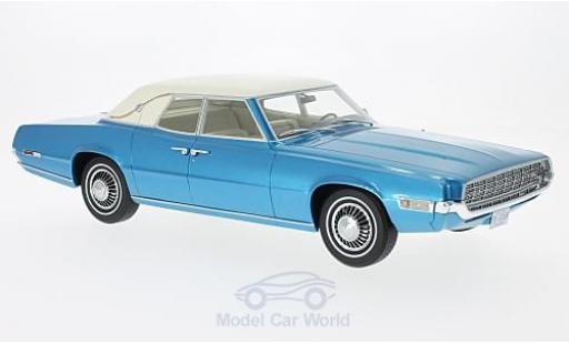 Ford Thunderbird 1/18 BoS Models Landau metallico blu/bianco 1968 modellino in miniatura