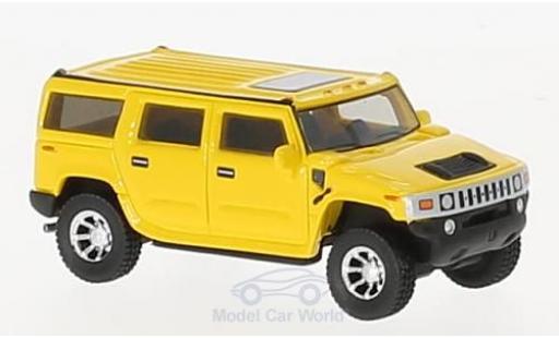 Hummer H2 1/87 BoS Models giallo 2003 modellino in miniatura