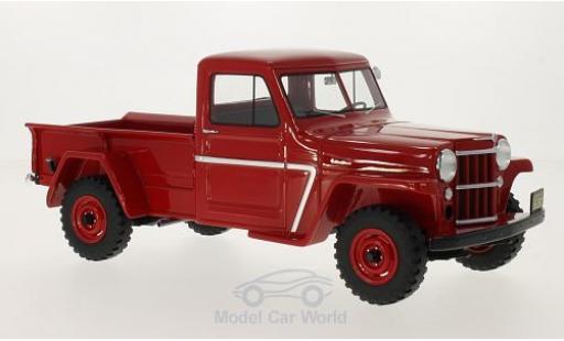 Jeep Willys 1/18 BoS Models Pick Up rosso 1954 modellino in miniatura