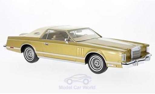 Lincoln Continental 1978 1/18 BoS Models MkV Coupe gold/beige 1978 modellino in miniatura