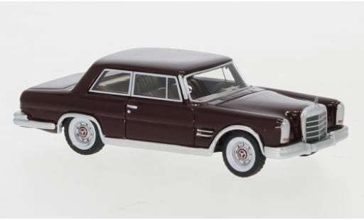 Mercedes 600 1/87 BoS Models (W100) Nallinger Coupé rosso 1963 modellino in miniatura