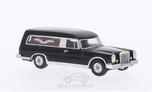 Mercedes 600 1/87 BoS Models (W100) Pollmann nero 1969 Bestattungswagen modellino in miniatura