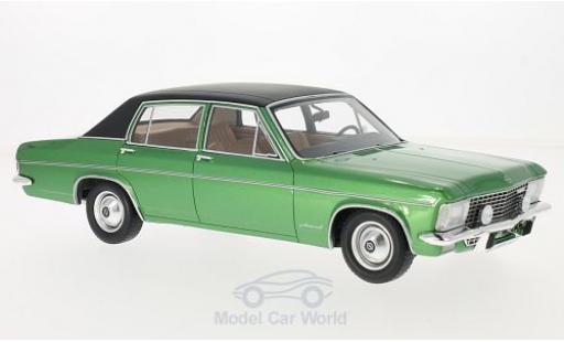 Opel Admiral 1/18 BoS Models B metallico verde/nero 1971 modellino in miniatura
