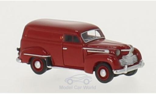 Opel Olympia 1/87 BoS Models Kastenwagen rosso 1951 modellino in miniatura