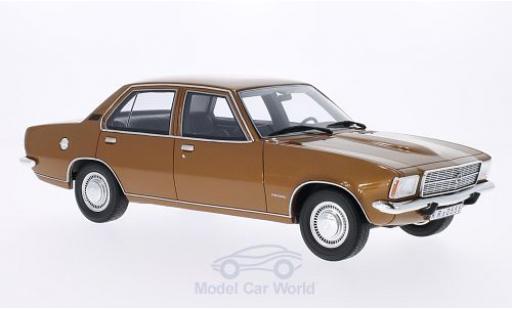 Opel Rekord 1/18 BoS Models D 2100D gold 1973 modellino in miniatura