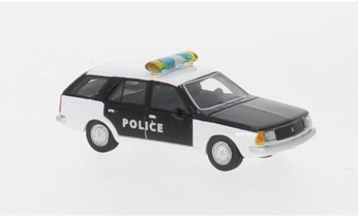 Renault 18 1/87 BoS Models Break bianco/nero Police 1978 modellino in miniatura